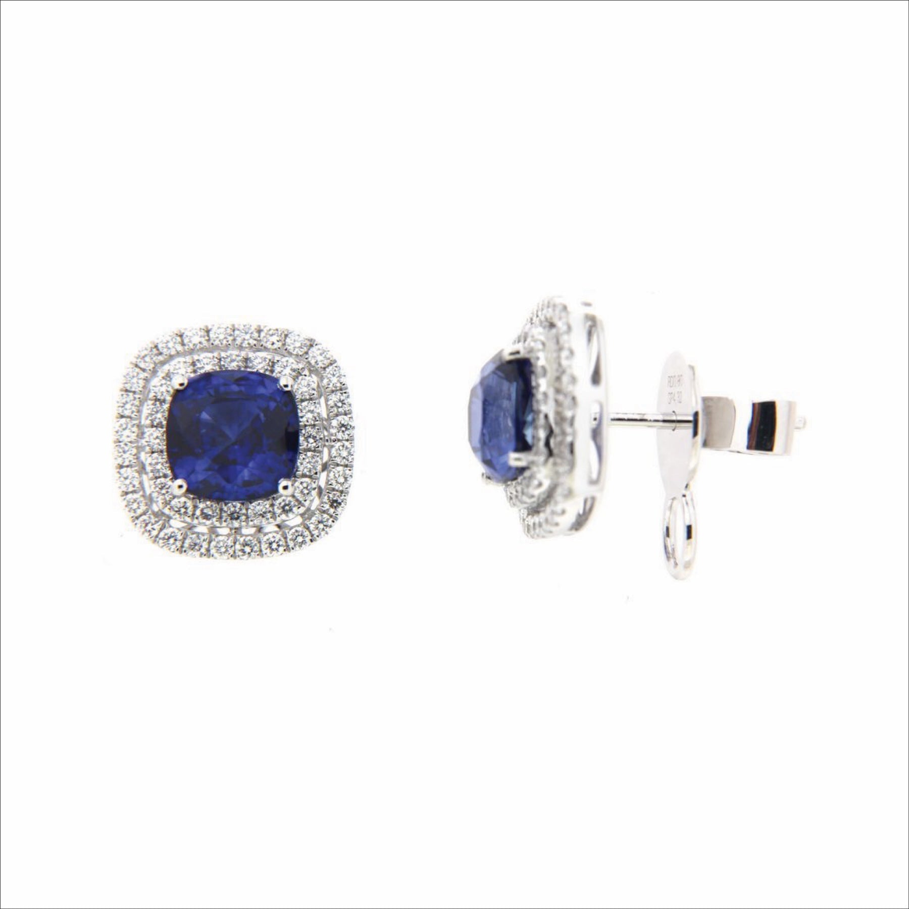Diamond & Sapphire Earring ESP184