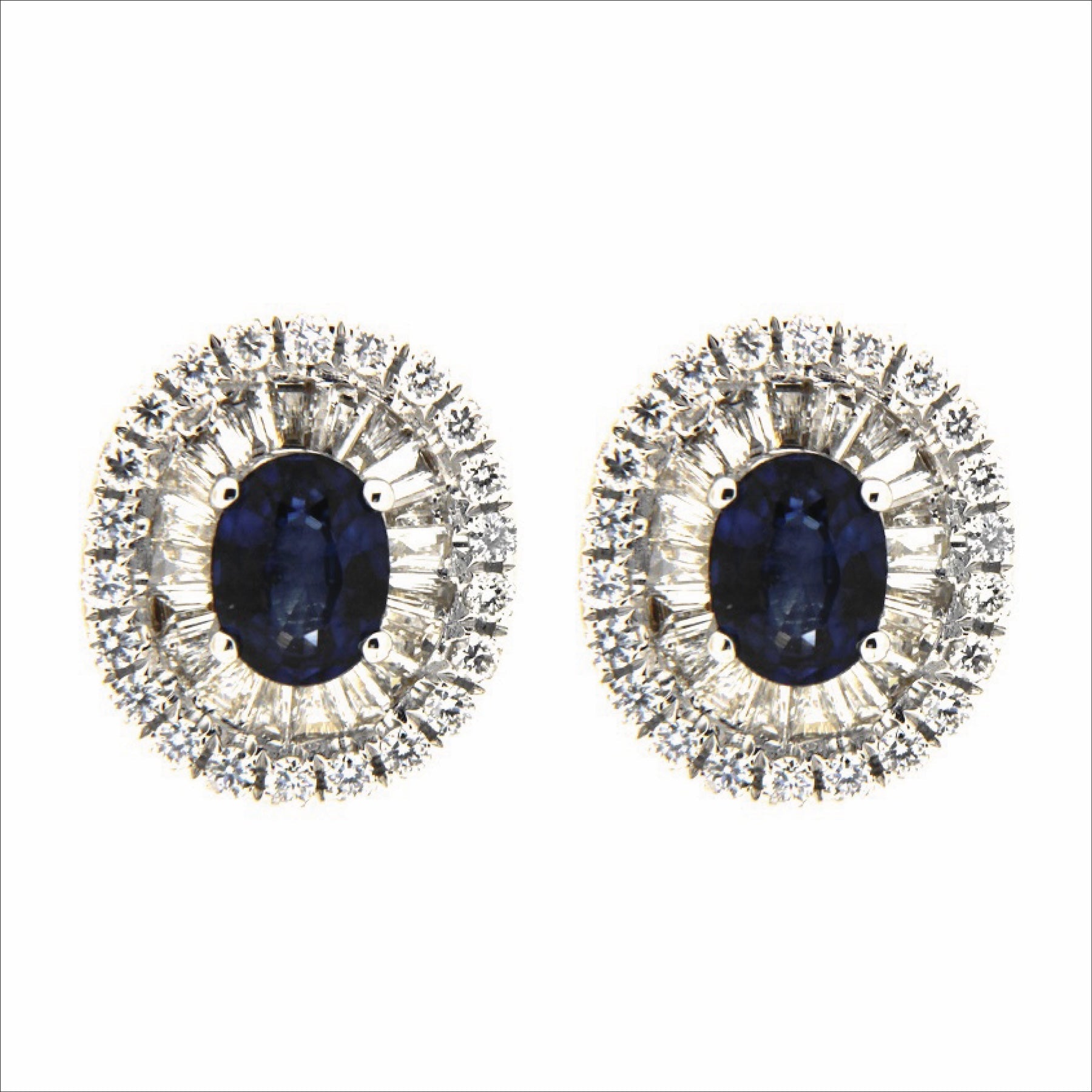 Diamond & Sapphire Earring ESP703